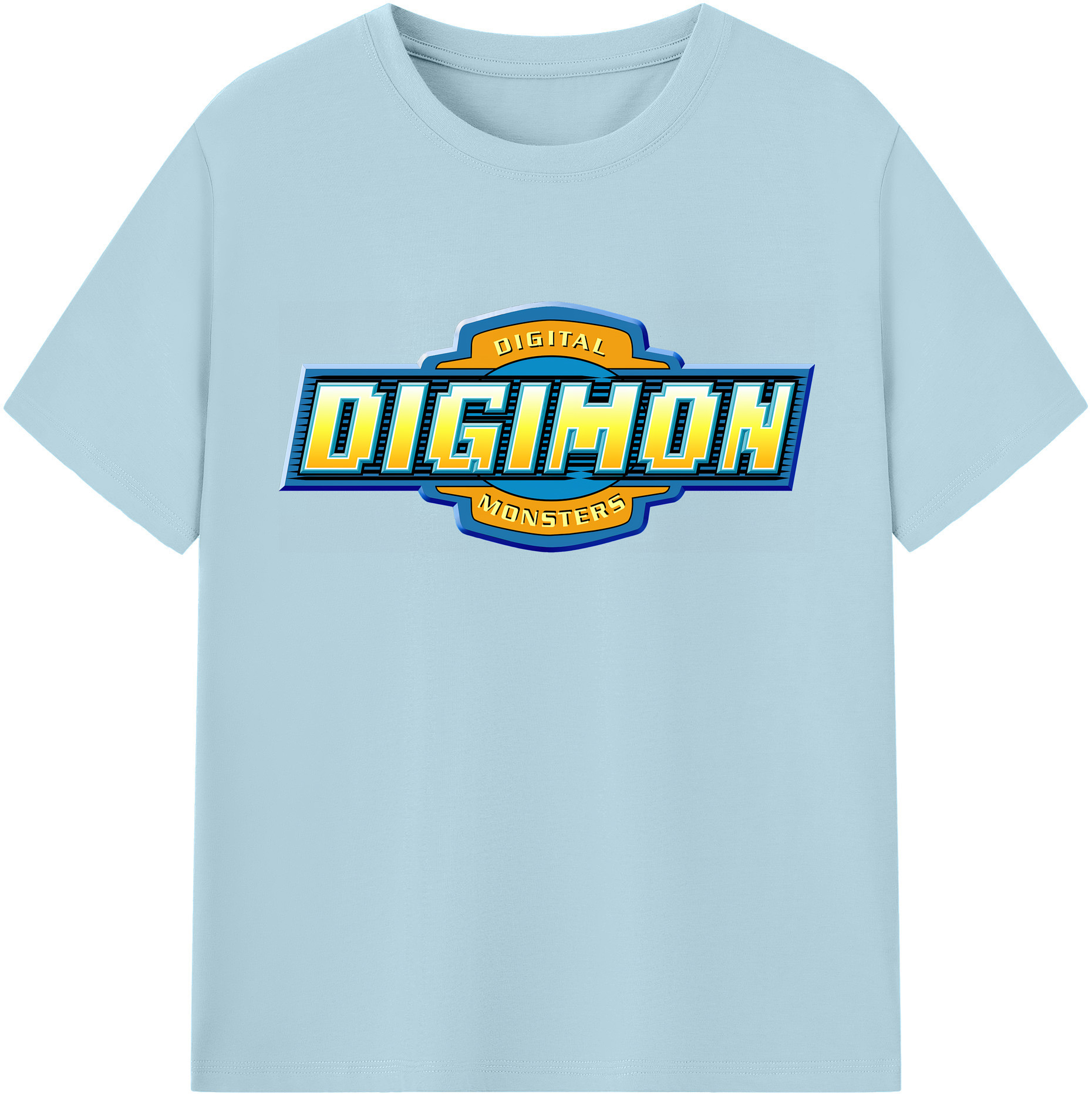 （画像用） Digimon デジタルモンスター/デジモン 綿100％半袖Tシャツ（フロントプリント）